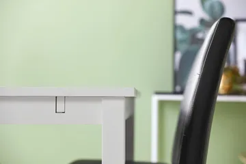 Jasmin Matgrupp 180 + 6 Stolar Utdragbart matbord - Vit / Svart - Products - Möbler - Bord & matgrupp - Matgrupp