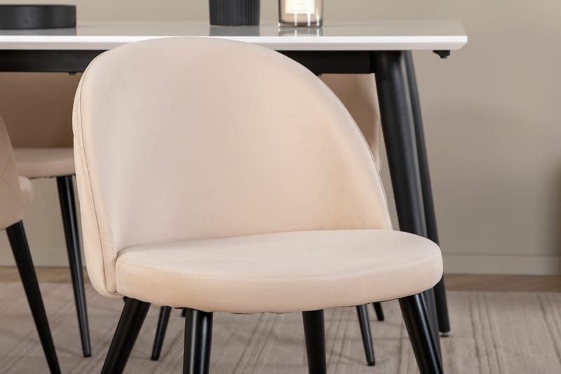 Jimmy matbord med 4st Velvet matstol - Products - Möbler - Bord & matgrupp - Matgrupp