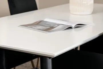 Jimmy Matgrupp 195 cm Rektangulär med 6 Petra stolar - Svart - Products - Möbler - Bord & matgrupp - Matgrupp