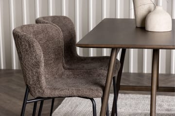 Kaseidon Matgrupp 120 cm Rektangulär med 4 Modesto stolar - Mörkbrun - Products - Möbler - Bord & matgrupp - Matgrupp