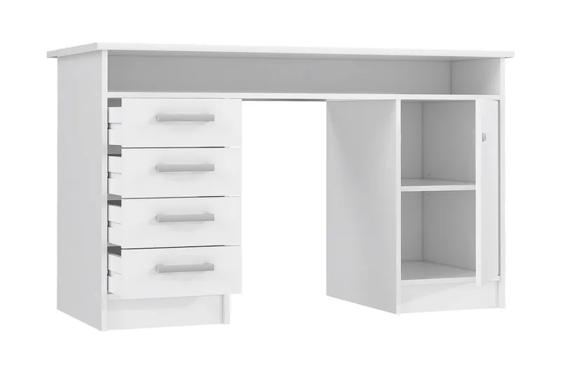 Baacwood Skrivbord 126 cm - Vit - Products - Möbler - Bord & matgrupp - Kontorsbord - Datorbord