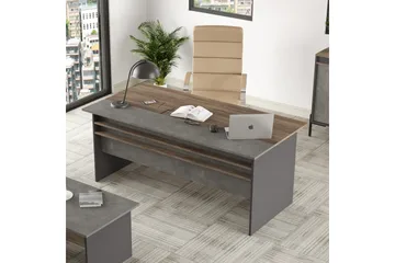 Desgrar Skrivbord 180 cm - Brun/Betonggrå/Antracit - Products - Möbler - Bord & matgrupp - Kontorsbord - Datorbord