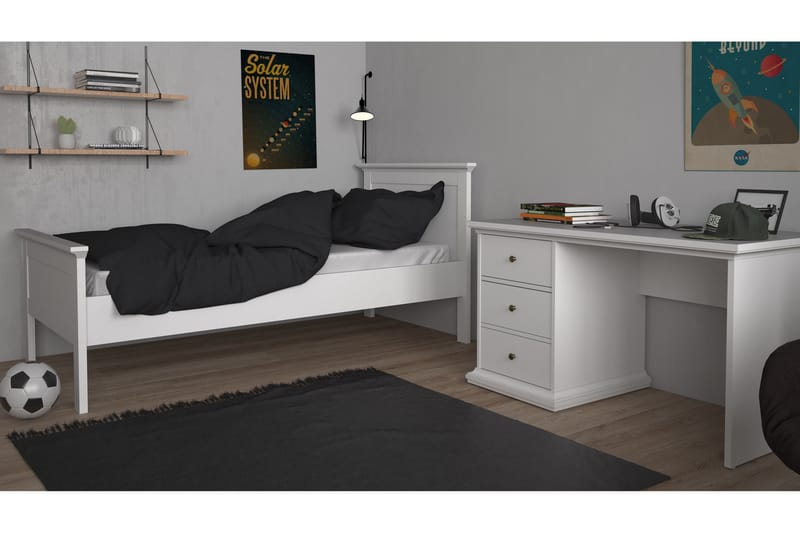 Paris Skrivbord 130 cm - Vit - Products - Möbler - Bord & matgrupp - Kontorsbord - Datorbord