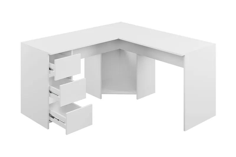 Fotyn Skrivbord 142 cm - Vit - Products - Möbler - Bord & matgrupp - Kontorsbord - Skrivbord - Hörnskrivbord