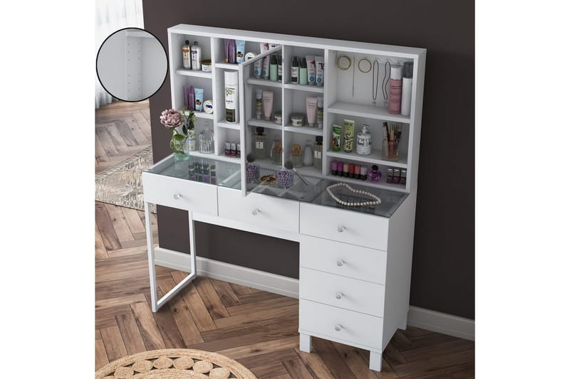 Talros Sminkbord 120 cm - Vit - Products - Möbler - Bord & matgrupp - Kontorsbord - Datorbord