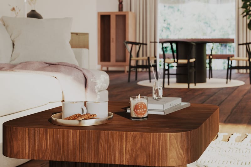 Kopparbo soffbord 80 cm Valnöt - Mörkbrunt valnötsträ - Products - Möbler - Bord & matgrupp - Soffbord