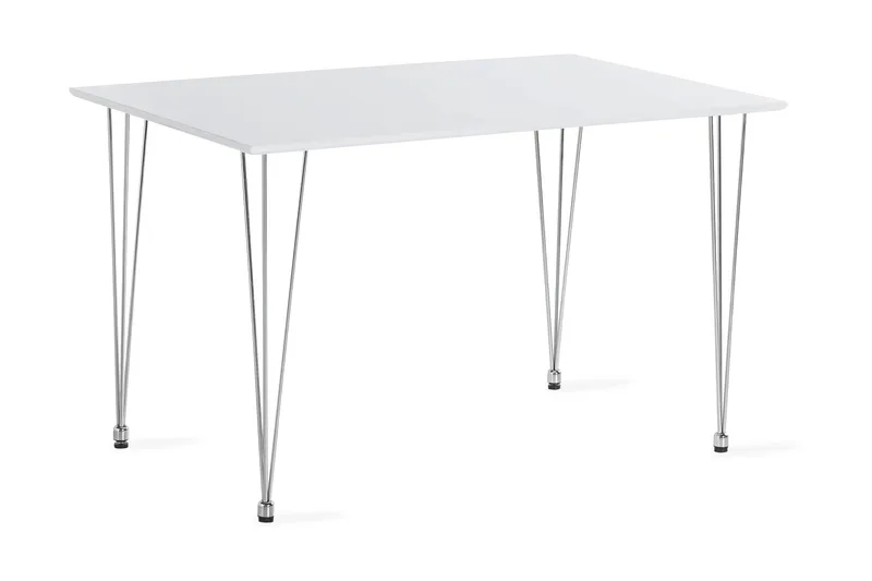 Kronblom Matbord 120 cm +  4 st Nibe stol beige med svarta ben - Vit/Beige - Products - Möbler - Bord & matgrupp - Matgrupp