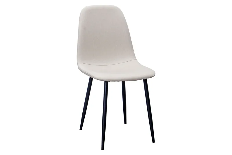 Kronblom Matbord 120 cm +  4 st Nibe stol beige med svarta ben - Vit/Beige - Products - Möbler - Bord & matgrupp - Matgrupp