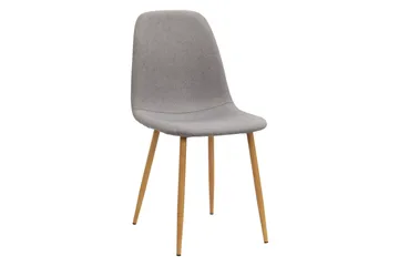 Kronblom Matbord 120 cm +  4 st Nibe stol grå med ek ben - Vit/Grå - Products - Möbler - Bord & matgrupp - Matgrupp