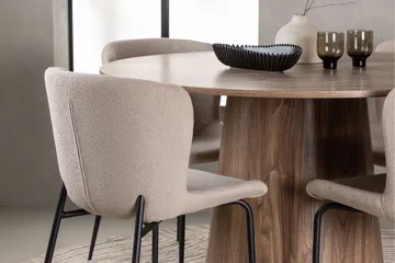 Lanzo Matgrupp 120 cm Rund med 4 Modesto Stolar - Natur - Products - Möbler - Bord & matgrupp - Matgrupp