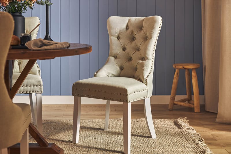 Lyon Matgrupp 120 cm Rund inkl 4 Bergviken Stolar - Brun - Products - Möbler - Bord & matgrupp - Matgrupp