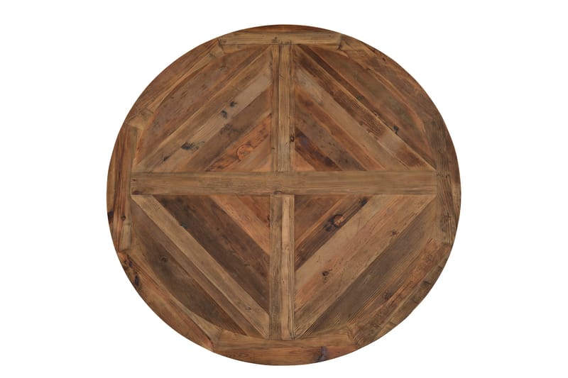 Lyon Runt Matbord 150 cm - Vintage / Natur / Vit / Trä - Products - Möbler - Bord & matgrupp - Matbord & köksbord