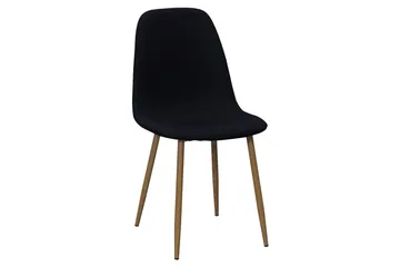 Marcelen Matbord Förlängningsbart med illäggsskiva +  6 st Nibe stol svart med ek ben - Brun/Svart - Products - Möbler - Bord & matgrupp - Matgrupp