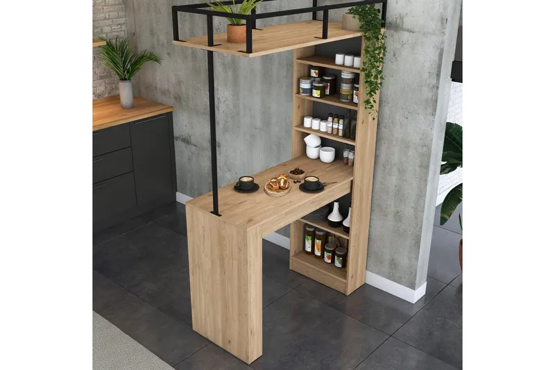 Matbord Beloumont Valnöt / Svart - Svart/Mörkbrun - Products - Möbler - Bord & matgrupp - Matbord & köksbord