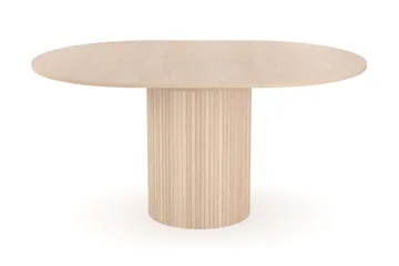 Kopparbo Ljust Runt Matbord 106 cm Förlängningsbart med illäggsskiva - Vitlaserat Ek / Trä - Products - Möbler - Bord & matgrupp - Matbord & köksbord