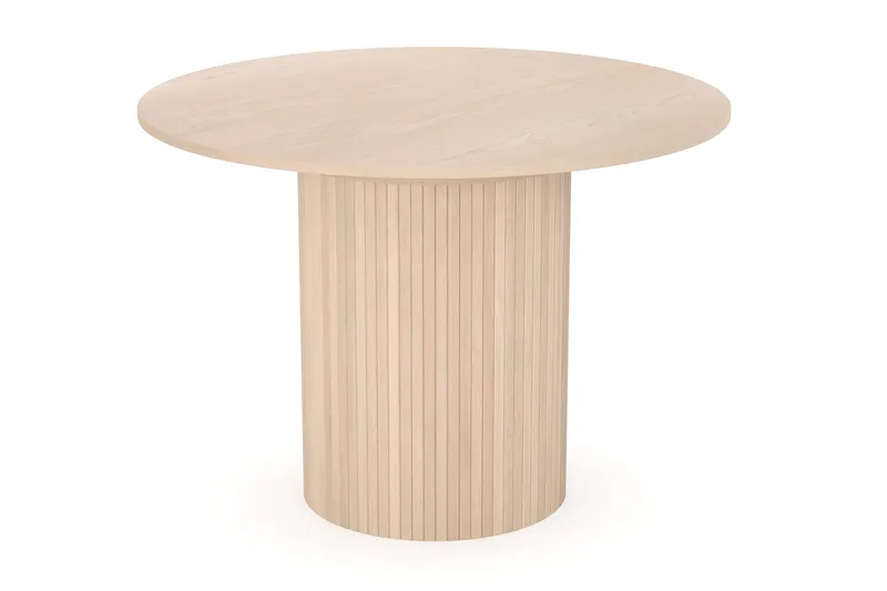 Kopparbo Ljust Runt Matbord 106 cm Förlängningsbart med illäggsskiva - Vitlaserat Ek / Trä - Products - Möbler - Bord & matgrupp - Matbord & köksbord