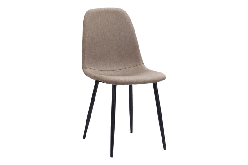 Noira Ovalt Matbord 220 cm Svart +  6 st Nibe stol brun med svarta ben - Svart/Brun - Products - Möbler - Bord & matgrupp - Matgrupp