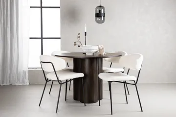 Olivia Matgrupp 110 cm Rund med 4 Chico Stolar - Mocca - Products - Möbler - Bord & matgrupp - Matgrupp