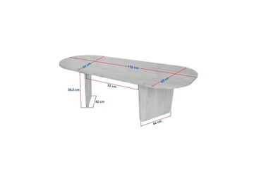 Omari Soffbord 130 cm - Valnöt - Products - Möbler - Bord & matgrupp - Soffbord