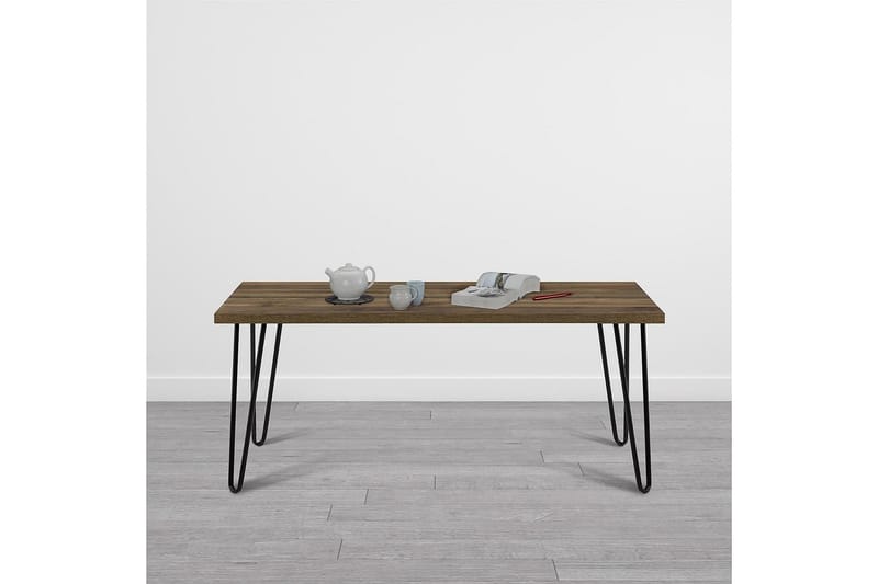 Owen Soffbord 107 cm Valnötsbrun/Svart - Dorel Home - Products - Möbler - Bord & matgrupp - Soffbord