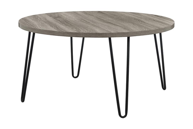 Owen Soffbord 90 cm Ovalt Runt Grå/Svart - Dorel Home - Products - Möbler - Bord & matgrupp - Soffbord