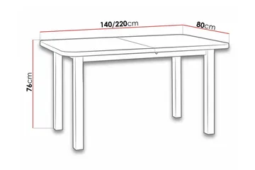 Patrickswell Matbord 80 cm - Vit - Products - Möbler - Bord & matgrupp - Matbord & köksbord