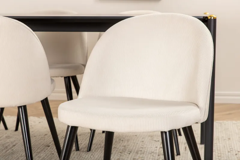 Pelle matbord med 6st Velvet matstol - Products - Möbler - Bord & matgrupp - Matgrupp