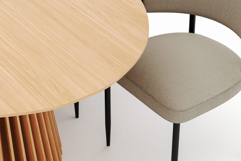 Peyra Matbord 200 cm Oval med 6 Sawako Stolar - Natur - Products - Möbler - Bord & matgrupp - Matgrupp