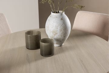 Plaza Matgrupp 100 cm Rund med 4 Leone stolar - Whitewash/Beige - Products - Möbler - Bord & matgrupp - Matgrupp