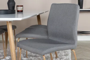 Polar Matgrupp 180 cm Rektangulär med 6 Mace stolar - Grå - Products - Möbler - Bord & matgrupp - Matgrupp