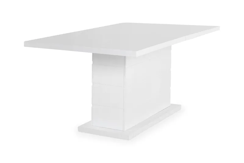 Ratliff Matbord 180 cm Förlängningsbart med illäggsskiva +  6 st Nibe stol grå med ek ben - Vit/Grå - Products - Möbler - Bord & matgrupp - Matgrupp