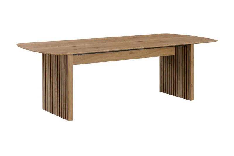 Richeto Matbord 210 cm ek +  8 st Nibe stol svart med ek ben - Natur/Svart - Products - Möbler - Bord & matgrupp - Matgrupp