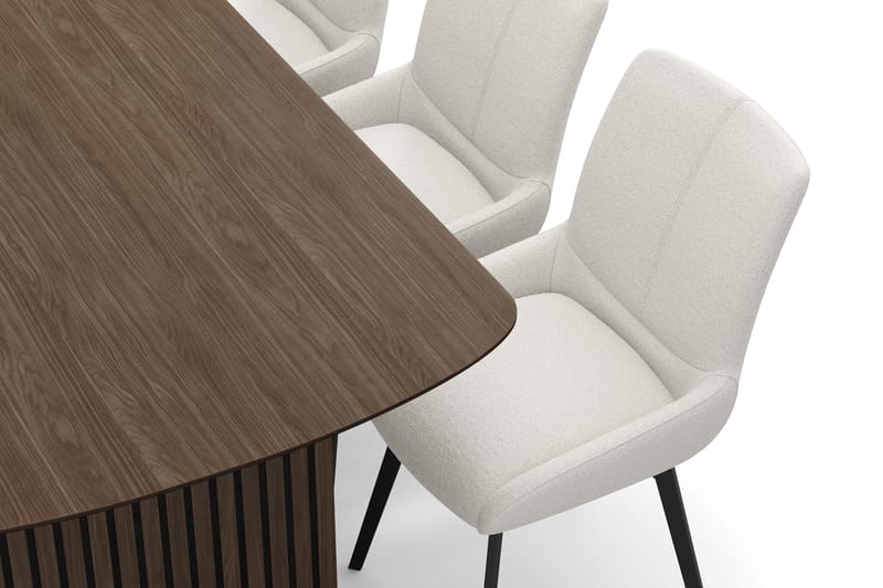 Richeto Matgrupp 180 cm med 6 Mora Snurrstolar - R ökt ek/Ljusbeige - Products - Möbler - Bord & matgrupp - Matgrupp