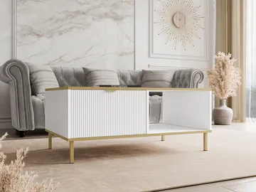 Salmor Soffbord 100 cm - Vit - Products - Möbler - Bord & matgrupp - Soffbord