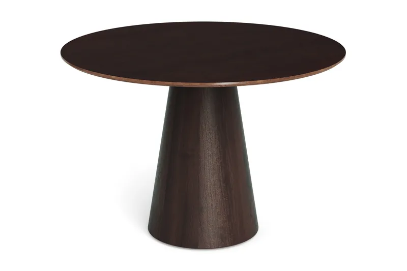 Siena Litet Matbord Runt 110cm Fanér - Mörkbrun Rökt ek - Products - Möbler - Bord & matgrupp - Matbord & köksbord
