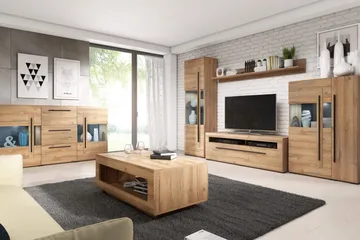 Maricruz Soffbord 110 cm med Förvaring Hylla - Trä/Natur - Products - Möbler - Bord & matgrupp - Soffbord - Soffbord med förvaring