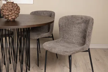 Stone Matgrupp 120 cm Rund med 4 Modesto stolar - Beige - Products - Möbler - Bord & matgrupp - Matgrupp