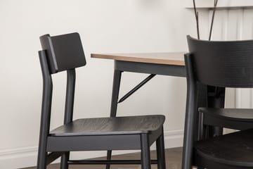 Tempe Matgrupp 140 cm Rektangulär med 4 Montros stolar - Svart - Products - Möbler - Bord & matgrupp - Matgrupp