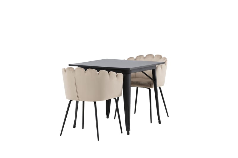 Tempe Matgrupp 80 cm Rektangulär med 2 Limhamn stolar - Beige - Products - Möbler - Bord & matgrupp - Matgrupp