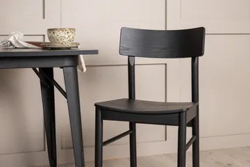 Tempe Matgrupp 80 cm Rektangulär med 2 Montros stolar - Svart - Products - Möbler - Bord & matgrupp - Matgrupp