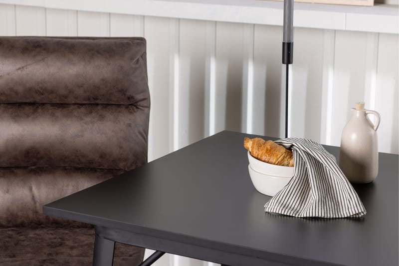 Tempe Matgrupp 80 cm Rektangulär med 2 Zizo stolar - Svart - Products - Möbler - Bord & matgrupp - Matgrupp