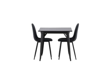 Tempe Matgrupp 80 cm Rektangulär med 2 Polar stolar - Svart - Products - Möbler - Bord & matgrupp - Matgrupp