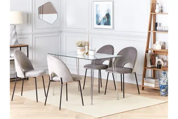 Tullne Matbord 70x120 cm - transparent/Silver - Products - Möbler - Bord & matgrupp - Matbord & köksbord