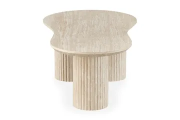 Uppveda Asymmetriskt Soffbord Travertin Utseende 130x70 cm - Beige - Products - Möbler - Bord & matgrupp - Soffbord