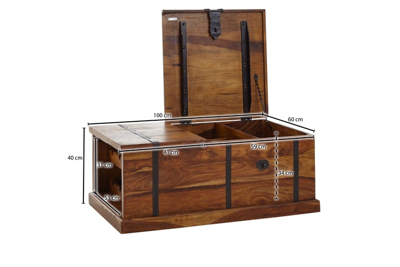 Wilhem Soffbord 100 cm Rektangulär - Natur - Products - Möbler - Bord & matgrupp - Soffbord