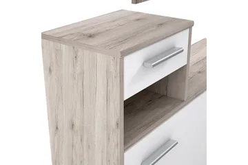 Breslau Hallmöbelset 98x180 cm - Beige/Brun/Vit - Products - Möbler - Hallmöbler - Möbelset för hall & entre