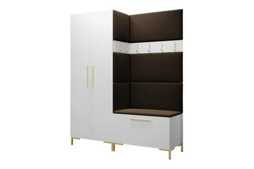 Dunvegan Hallmöbelset 158x44 cm - Vit - Products - Möbler - Hallmöbler - Möbelset för hall & entre