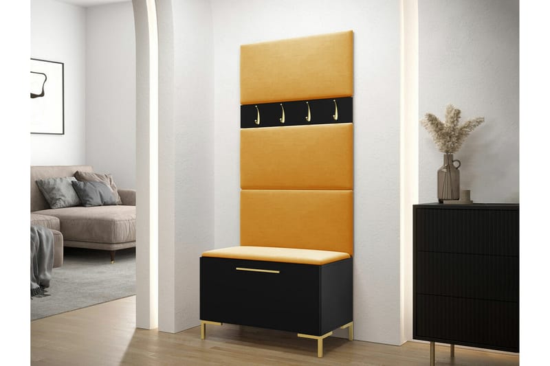 Dunvegan Hallmöbelset 84x46 cm Black - Products - Möbler - Hallmöbler - Möbelset för hall & entre