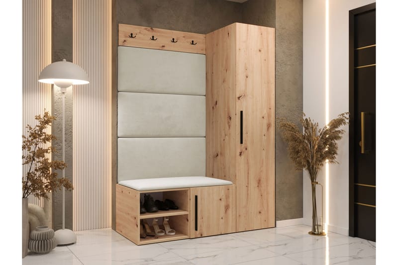 Farosa Hallmöbelset - Brun - Products - Möbler - Hallmöbler - Möbelset för hall & entre