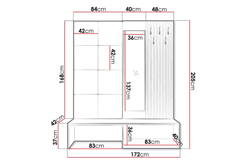 Shaftesbury Hallmöbelset - Products - Möbler - Hallmöbler - Möbelset för hall & entre